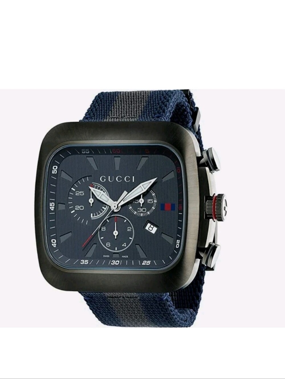 Gucci Coupe Chronograph  Model YA131202 or 131.2) New with Box and Tags